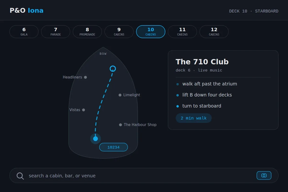 Aboard Map interface preview
