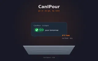 CanIPour interface